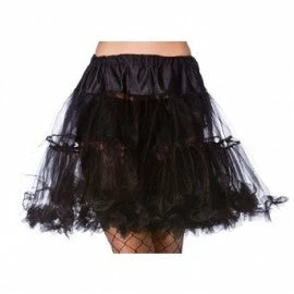 Wicked Petticoats & Tutu's 18" 2 Layer Ruffle Black Petticoat 3 Wicked Petticoats & Tutu's 18" 2 Layer Ruffle Black Petticoat