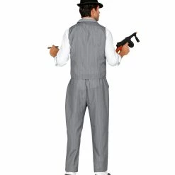 Widmann 1920's Gangster Grey Pinstripe Suit Men's