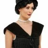 Smiffy's 1920's Cloche Hat And Stole Black