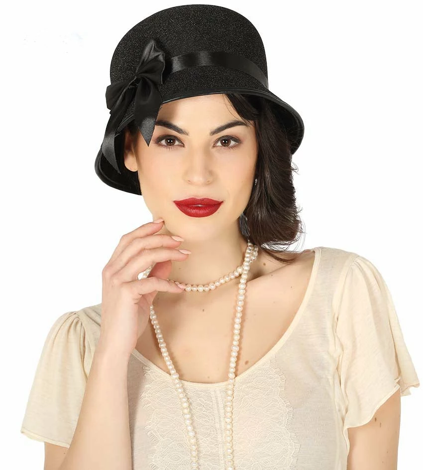 Fiestas Guirca Ladys 1920's Cloche Hat 3 Fiestas Guirca Ladys 1920's Cloche Hat