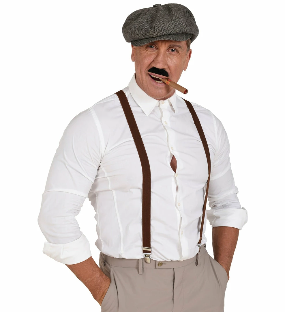 Widmann 1920's 1920s Men's Gangster Costume Accessories Kit 4 Widmann 1920's 1920s Men's Gangster Costume Accessories Kit