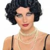 Bristol 1920s Vintage Hollywood Flapper Wig Black 1920's 1 Bristol 1920s Vintage Hollywood Flapper Wig Black 1920's