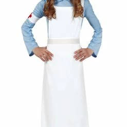 Fiestas Guirca Historical Costumes 1940's Nurse Costume Girl