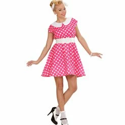Widmann Decades And History 50's Ladies Costume Pink 5 Widmann Decades And History 50's Ladies Costume Pink