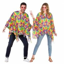 Wicked 1960's Hippie Poncho Unisex