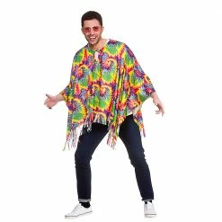 Wicked 1960's Hippie Poncho Unisex