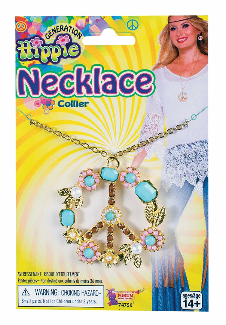 Bristol Hippie Peace Sign Necklace 3 Bristol Hippie Peace Sign Necklace