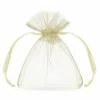 Partydecor Wedding Favours 20 Cream Organza Bags 7.5 X10cm