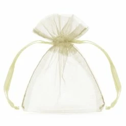 Partydecor Wedding Favours 20 Cream Organza Bags 7.5 X10cm