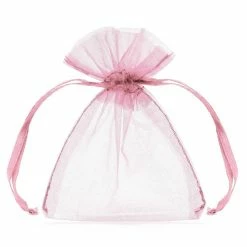 Partydecor 20 Pink Organza Bags 7.5 X10cm Wedding Favours