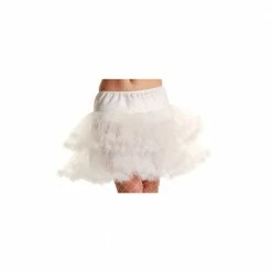 Wicked 3 Layer Ruffle Petticoat White Petticoats & Tutu's