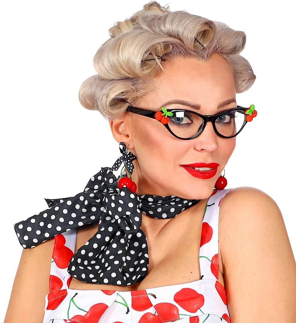 Widmann 50's Cherry Rockabilly Costume Kit 5 Widmann 50's Cherry Rockabilly Costume Kit