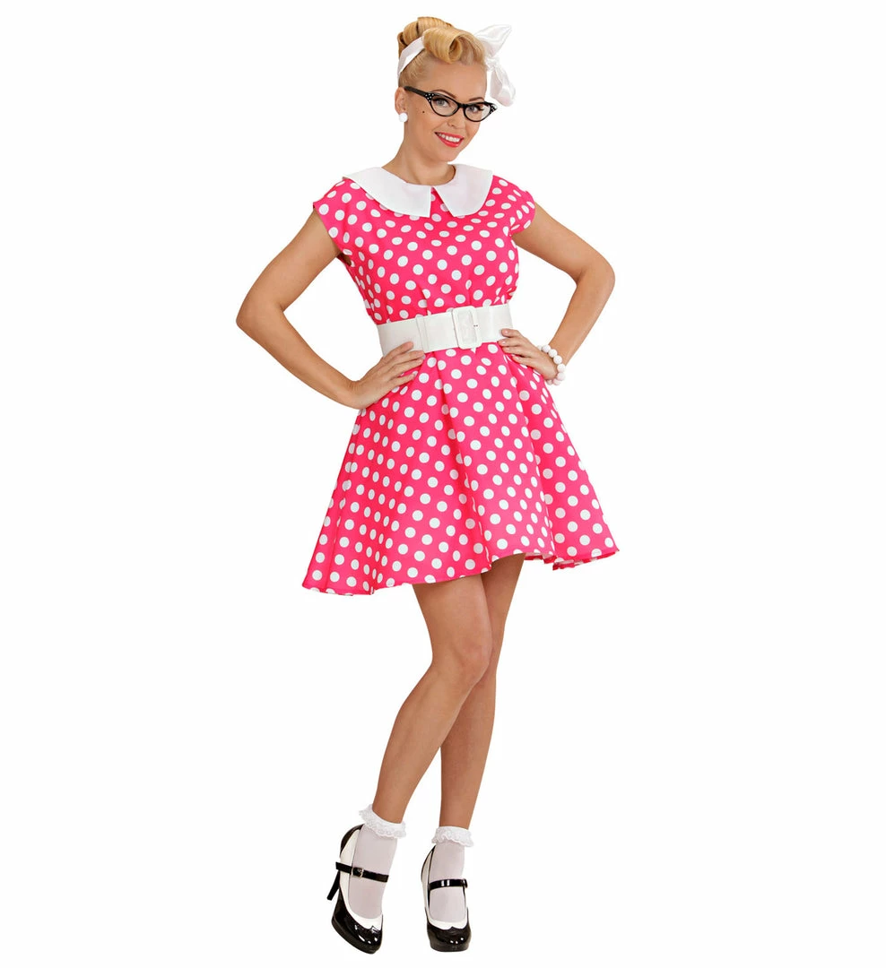 Widmann Decades And History 50's Ladies Costume Pink 3 Widmann Decades And History 50's Ladies Costume Pink