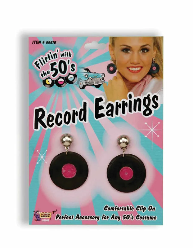 My Fancy Dress 50's Record Earrings 3 My Fancy Dress 50's Record Earrings