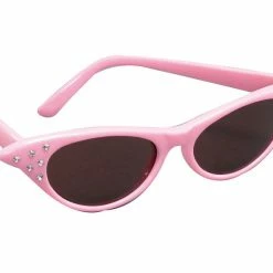 Bristol 1950's 50's Rhinestone Sunglasses Pink