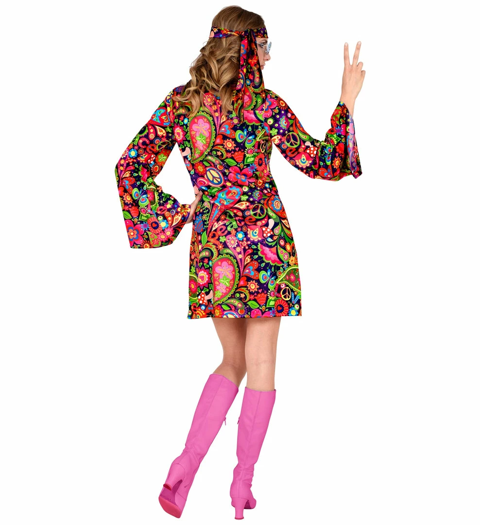 Widmann Decades And History 60's Psychedelic Hippie Costume Ladies 6 Widmann Decades And History 60's Psychedelic Hippie Costume Ladies
