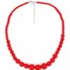 Widmann 70's Beaded Necklace Red