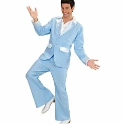 Widmann Decades And History 70's Disco Suit Costume Blue
