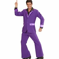 Widmann Decades And History 70's Disco Suit Costume Purple