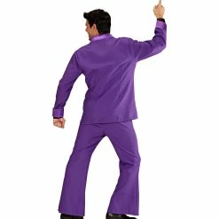 Widmann Decades And History 70's Disco Suit Costume Purple 7 Widmann Decades And History 70's Disco Suit Costume Purple