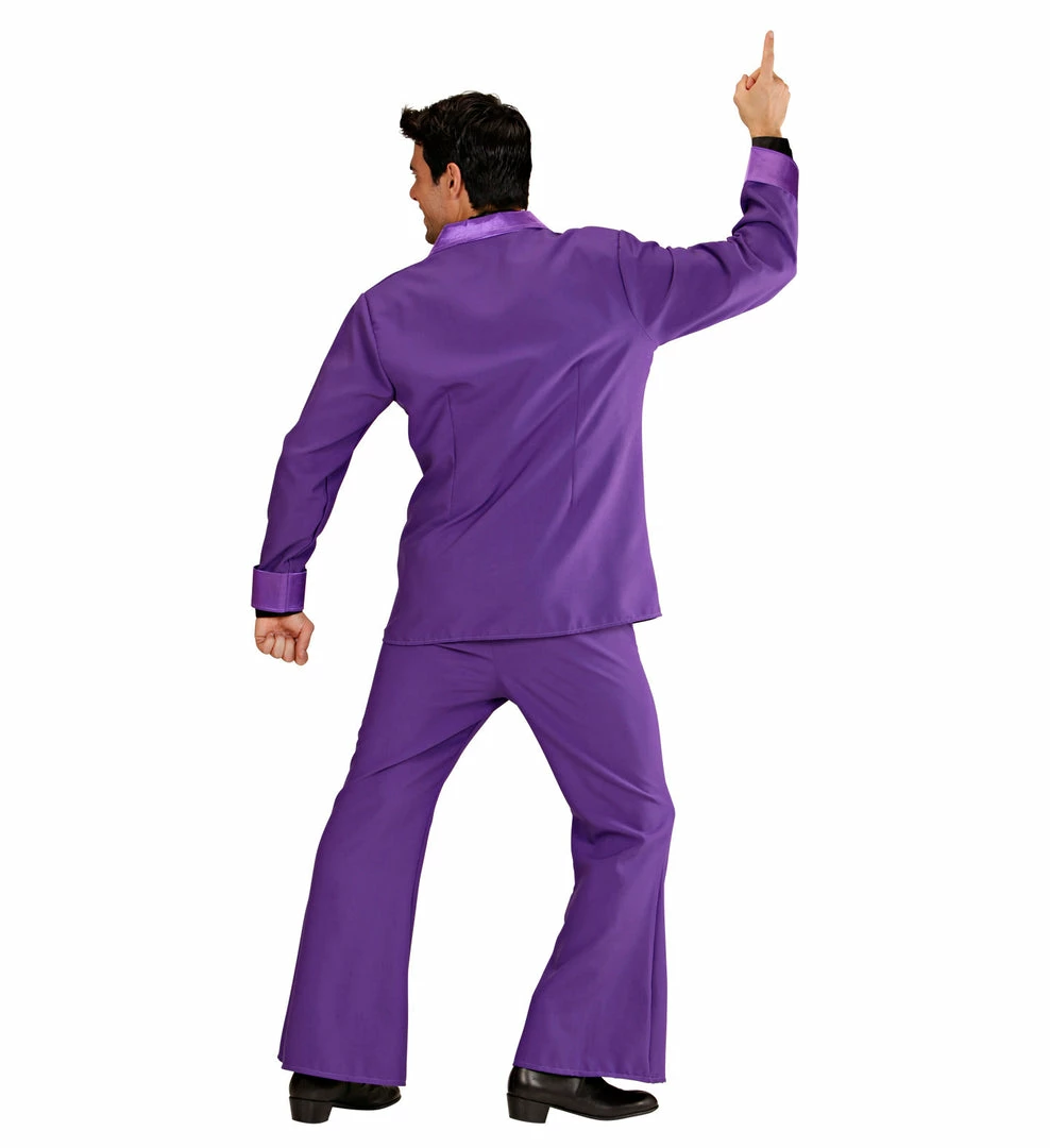 Widmann Decades And History 70's Disco Suit Costume Purple 5 Widmann Decades And History 70's Disco Suit Costume Purple