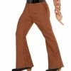 Widmann 70's Groovy Disco Flares Trousers Brown 1 Widmann 70's Groovy Disco Flares Trousers Brown