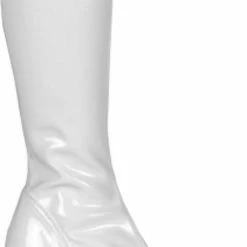 My Fancy Dress 1970's 70's Platform Boots - White