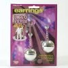 Bristol 70s Disco Ball Costume Earrings 1970's 1 Bristol 70s Disco Ball Costume Earrings 1970's