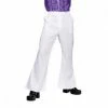 My Fancy Dress Decades And History 70's Disco Flares White 1 My Fancy Dress Decades And History 70's Disco Flares White