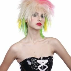 Bristol 1980's 80's Multicoloured Wig