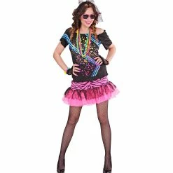 Widmann 80's Rock Girl Costume 1980's