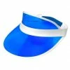 Widmann 80's Sun Visor Hat Blue 1980's