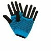 Wicked 80's Fashion Gloves Neon Blue