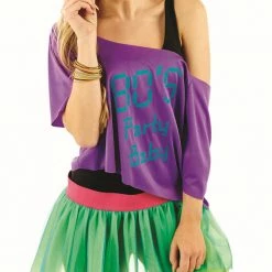 Funshack 80's Print Tutu Costume Kit 1980's