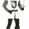 Fiestas Guirca Adult White Crusader Knight Medieval Costume 1 Fiestas Guirca Adult White Crusader Knight Medieval Costume