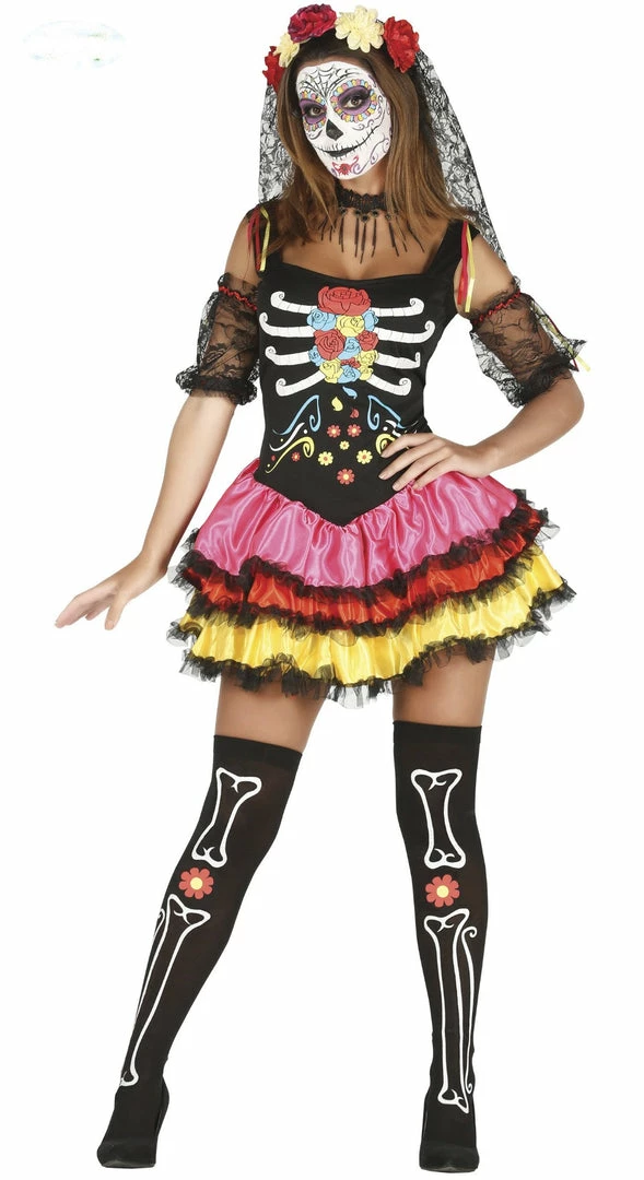 Fiestas Guirca Day Of The Dead Mexican Costume 3 Fiestas Guirca Day Of The Dead Mexican Costume