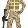 Fiestas Guirca Desert Soldier Army Costume