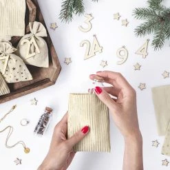 Partydecor Christmas Gift And Decoration Ideas Advent Calendar Hanging Bags Set