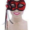 Bristol Costume Accessories Aletta Red Masquerade Mask 2 Bristol Costume Accessories Aletta Red Masquerade Mask