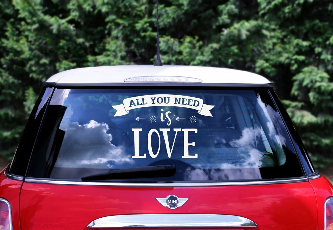 Partydecor Party Decorations All You Need Is Love Wedding Car Sticker Decoration 3 Partydecor Party Decorations All You Need Is Love Wedding Car Sticker Decoration