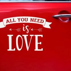 Partydecor Party Decorations All You Need Is Love Wedding Car Sticker Decoration 8 Partydecor Party Decorations All You Need Is Love Wedding Car Sticker Decoration