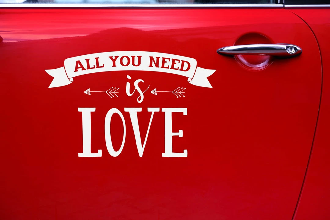 Partydecor Party Decorations All You Need Is Love Wedding Car Sticker Decoration 5 Partydecor Party Decorations All You Need Is Love Wedding Car Sticker Decoration
