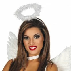 Fiestas Guirca Angel Feathered Halo Christmas Costumes