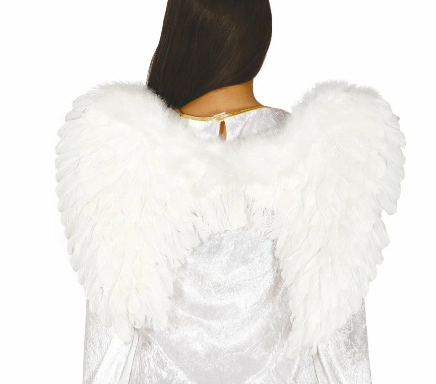 Fiestas Guirca Angel Wings White Feather 60x45cm Christmas Costumes 3 Fiestas Guirca Angel Wings White Feather 60x45cm Christmas Costumes