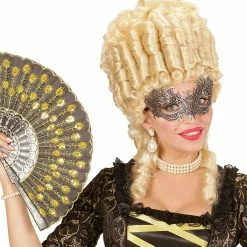 Widmann Costume Accessories Antique Silver Lace Eye-mask