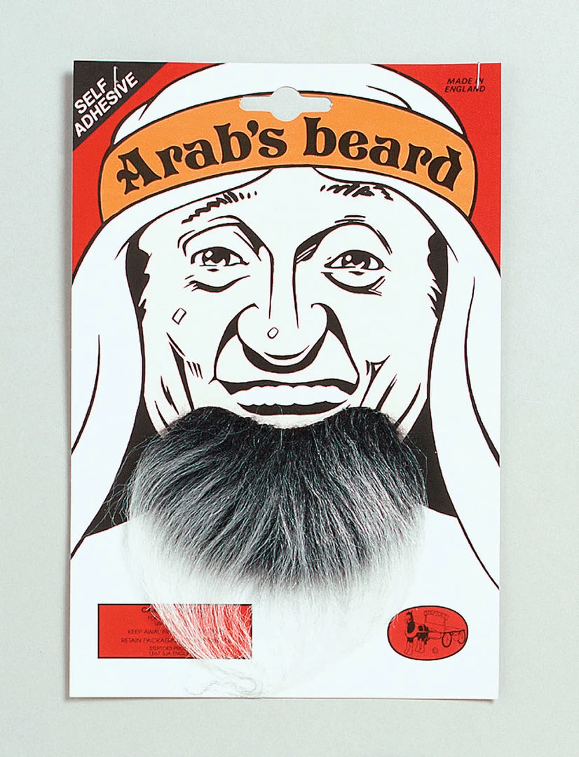 Bristol Men's Wigs Arab Beard Grey 3 Bristol Men's Wigs Arab Beard Grey