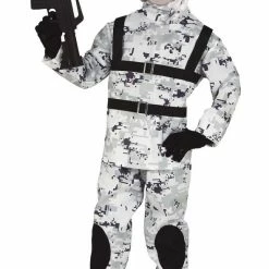 Fiestas Guirca Uniform Costumes Arctic Camo Soldier Costume Child's