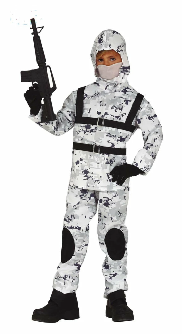 Fiestas Guirca Uniform Costumes Arctic Camo Soldier Costume Child's 3 Fiestas Guirca Uniform Costumes Arctic Camo Soldier Costume Child's