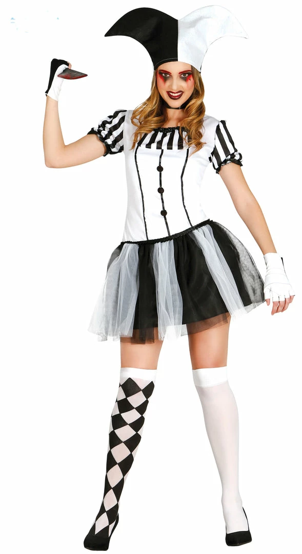 Fiestas Guirca Arlequin Clown Costume Ladies Halloween 3 Fiestas Guirca Arlequin Clown Costume Ladies Halloween