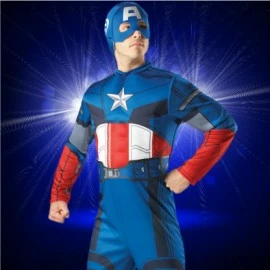Rubies Superhero & Villiain The Avengers Captain America Muscle Costume 3 Rubies Superhero & Villiain The Avengers Captain America Muscle Costume